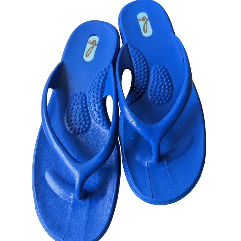 NEW S small 5 6 OKAB Blue sandals flip-flops summer made in USA